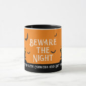 Spuk Halloween House Vampire Bat Black Cat Tasse (Zentrum)