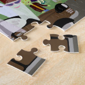 Spuk Halloween-illustriertes Party Puzzle (Seite)