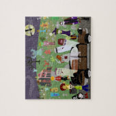 Spuk Halloween-illustriertes Party Puzzle (Vertikal)