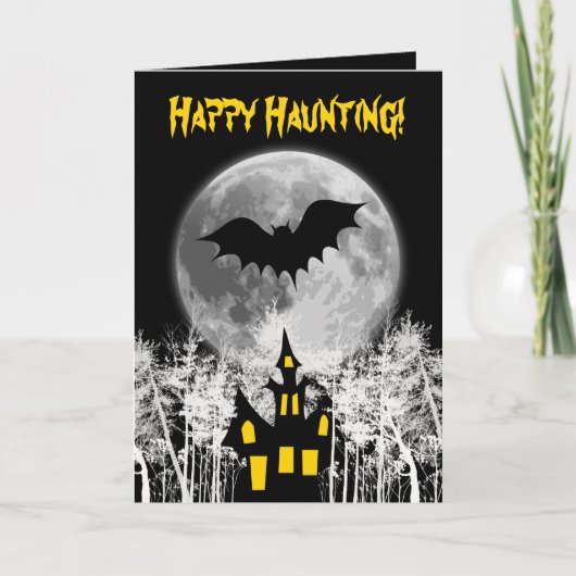 Spuk Halloween Karte (Vorderseite)