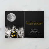 Spuk Halloween Karte (Innenseite)