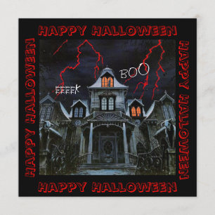 Spuk Halloween Karte