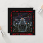 Spuk Halloween Karte (Vorderseite/Rückseite Beispiel)