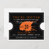 Spuk Halloween-Karten-Party Einladung (Vorne/Hinten)