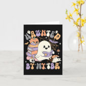 Spuk Halloween-Kostümgespenst Karte (Gelbe Blume)
