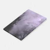 Spuk Halloween Lila Himmel mit Ravens Post-its Post-it Klebezettel (angewinkelt)