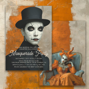 Spuk Halloween-Masquerade-Party Einladung