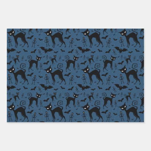 Spuk Halloween-Muster Geschenkpapier Set (Vorderseite 3)