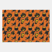Spuk Halloween-Muster Geschenkpapier Set (Vorderseite)