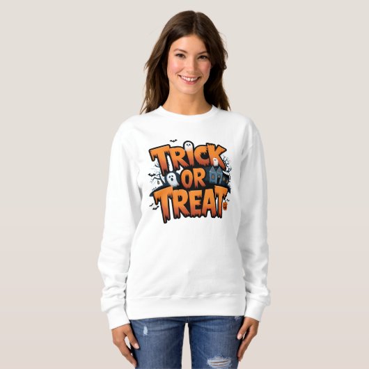 Spuk Halloween-Nacht mit Geistern Sweatshirt (Vorne ganz)