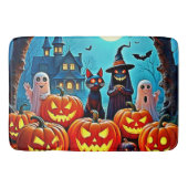Spuk Halloween Night Design Badematte (Vorderseite)