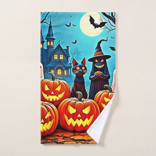 Spuk Halloween Night Design Badhandtuch Set (Handtuch)