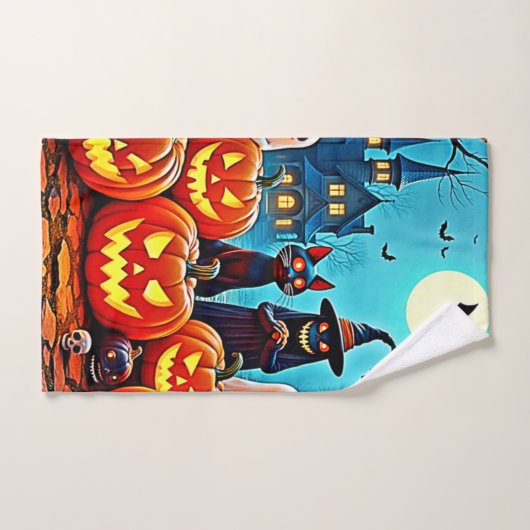 Spuk Halloween Night Design Badhandtuch Set (Handtuch)