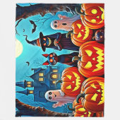 Spuk Halloween Night Design Fleecedecke (Vorderseite)