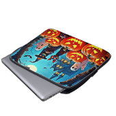 Spuk Halloween Night Design Laptopschutzhülle (Vorne Knopf)