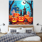 Spuk Halloween Night Design Leinwanddruck (Insitu (Schlafzimmer))