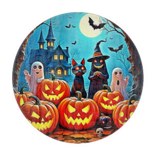 Spuk Halloween Night Design Schneidebrett