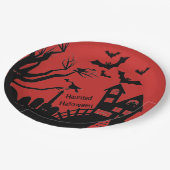 Spuk Halloween-Papierplatte Pappteller (Schrägansicht)