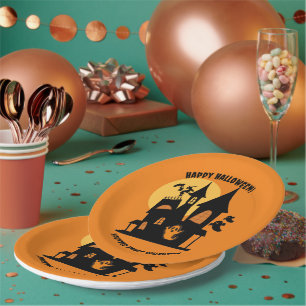 Spuk Halloween-Papierplatte Pappteller