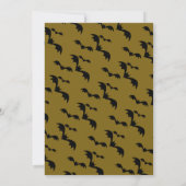 Spuk Halloween-Party auf dem Friedhof mit Olivgrün Einladung (Rückseite)