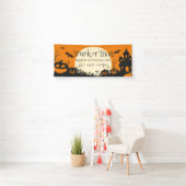 Spuk Halloween-Party aus Trunk oder Leckerei Banner (Insitu)