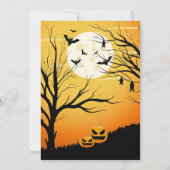 Spuk Halloween-Party Einladung (Rückseite)