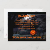 Spuk Halloween-Party Einladung (Vorne/Hinten)