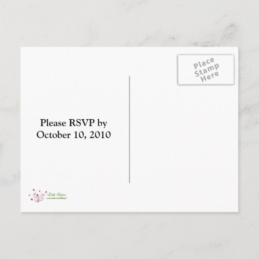 Spuk Halloween-Party Einladung (Rückseite)