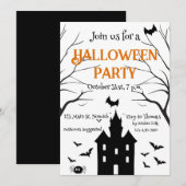 Spuk Halloween-Party Einladung (Vorne/Hinten)