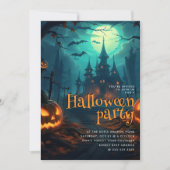 Spuk Halloween-Party Einladung (Vorderseite)