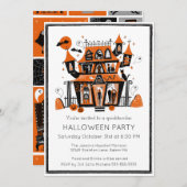 Spuk Halloween-Party Einladung (Vorne/Hinten)