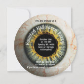 👁️ Spuk Halloween-Party! Einladung (Rückseite)