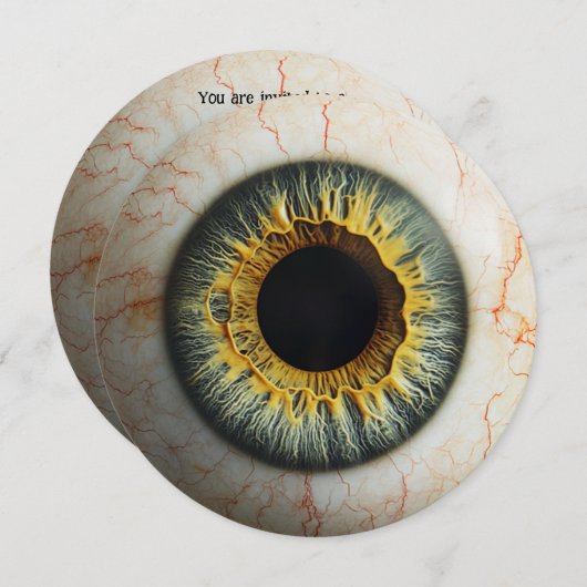 👁️ Spuk Halloween-Party! Einladung (Vorne/Hinten)