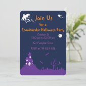 Spuk Halloween-Party Einladung (Stehend Vorderseite)