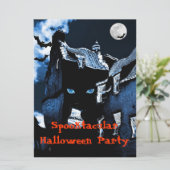 Spuk Halloween-Party Einladung (Stehend Vorderseite)
