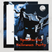 Spuk Halloween-Party Einladung (Vorne/Hinten)