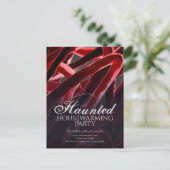 Spuk Halloween-Party Einladungspostkarte (Stehend Vorderseite)