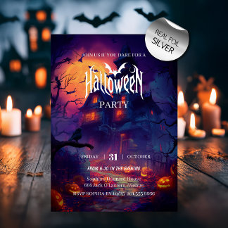 Spuk Halloween-Party Folieneinladung