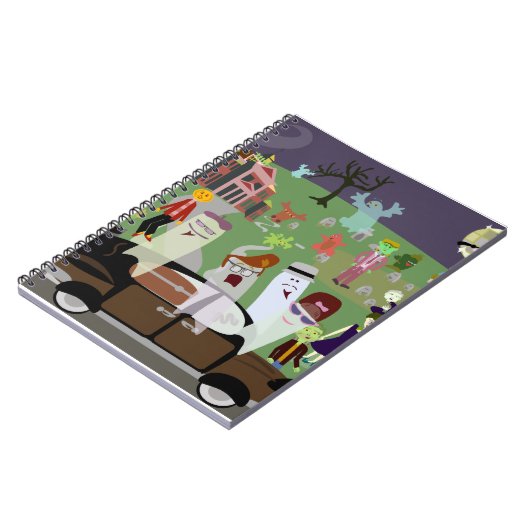 Spuk Halloween-Party Notizblock (Linke Seite)