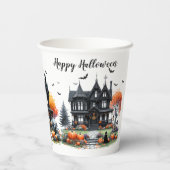 Spuk Halloween-Party Pappbecher (Rückseite)