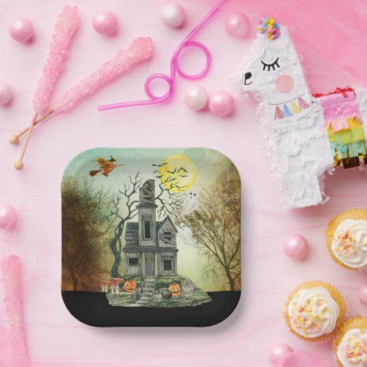 Spuk Halloween-Party Pappteller (Party)