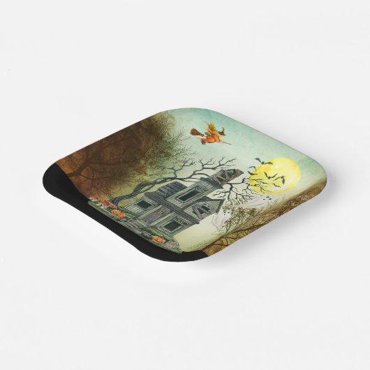 Spuk Halloween-Party Pappteller (Gewinkelt)