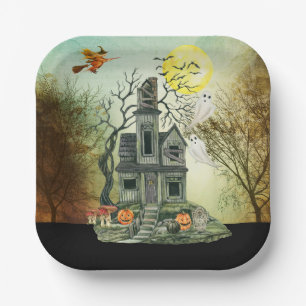 Spuk Halloween-Party Pappteller