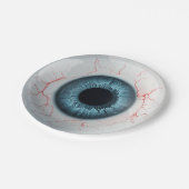 👁️ Spuk Halloween-Party! Pappteller (Schrägansicht)
