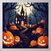 Spuk Halloween-Poster Poster (Vorne)