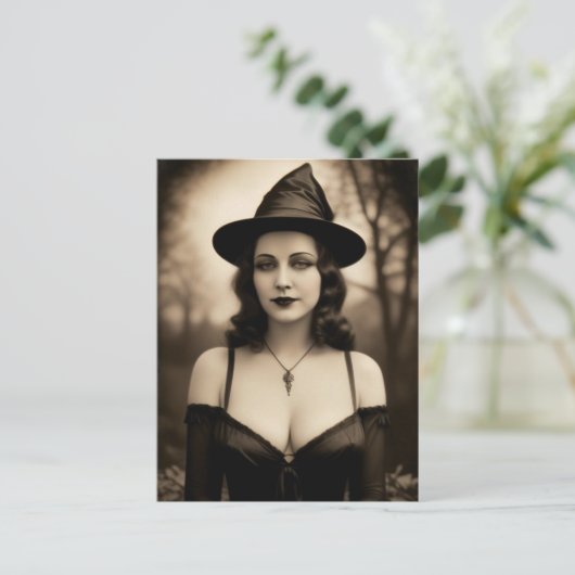 Spuk Halloween-Postkarte Postkarte (Stehend Vorderseite)