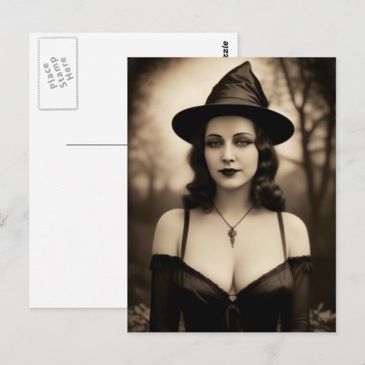 Spuk Halloween-Postkarte Postkarte (Vorne/Hinten)