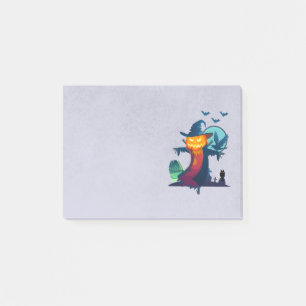 Spuk Halloween Pumpkin Head Scarecrow Spooky Post-it Klebezettel