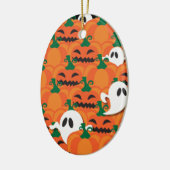 Spuk Halloween-Pumpkin-Patchghosts Keramikornament (Links)