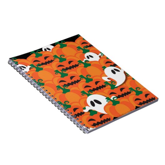 Spuk Halloween-Pumpkin-Patchghosts Notizblock (Rechte Seite)